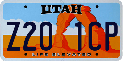 UT license plate Z201CP
