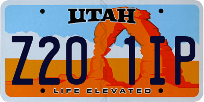 UT license plate Z201IP