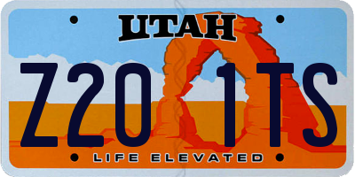 UT license plate Z201TS