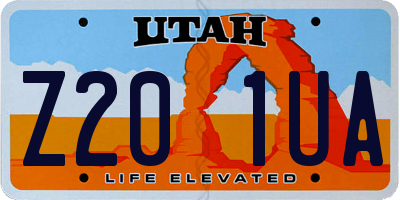 UT license plate Z201UA