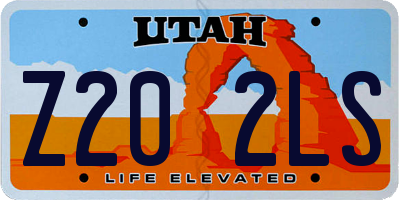 UT license plate Z202LS