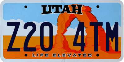 UT license plate Z204TM