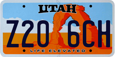 UT license plate Z206CH