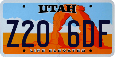 UT license plate Z206DF