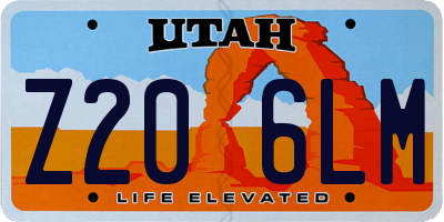 UT license plate Z206LM
