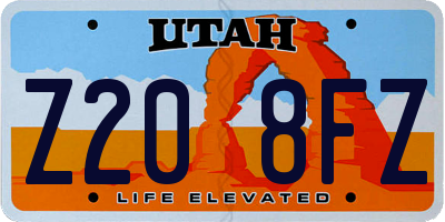 UT license plate Z208FZ