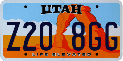 UT license plate Z208GG