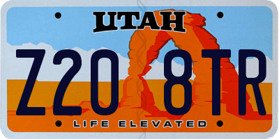 UT license plate Z208TR
