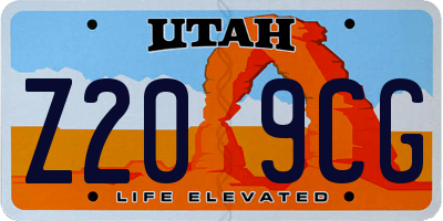 UT license plate Z209CG