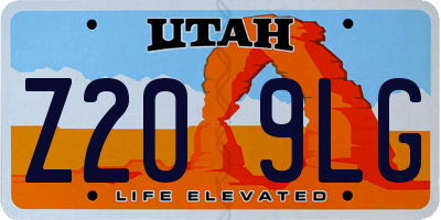 UT license plate Z209LG