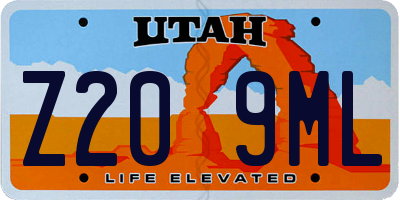 UT license plate Z209ML