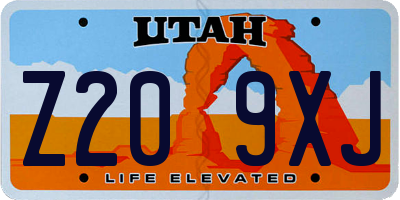 UT license plate Z209XJ