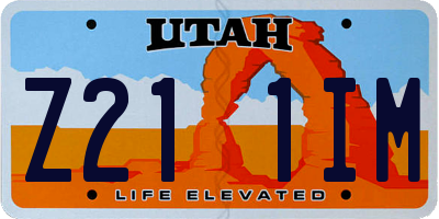 UT license plate Z211IM
