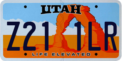 UT license plate Z211LR