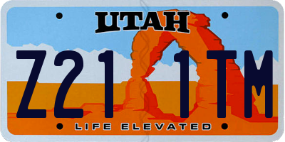 UT license plate Z211TM