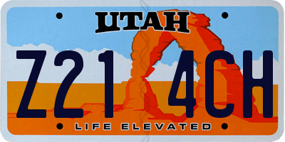 UT license plate Z214CH