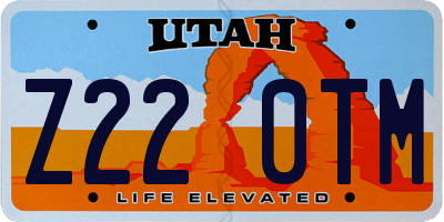 UT license plate Z220TM