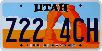 UT license plate Z224CH