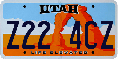 UT license plate Z224CZ