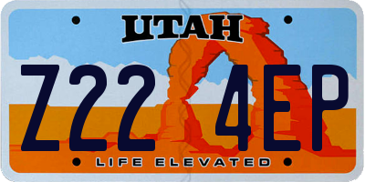 UT license plate Z224EP
