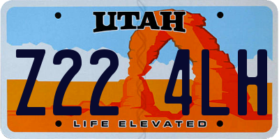 UT license plate Z224LH