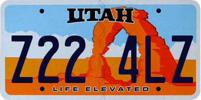 UT license plate Z224LZ