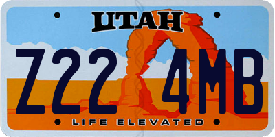 UT license plate Z224MB