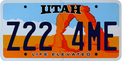 UT license plate Z224ME