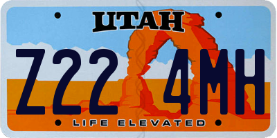 UT license plate Z224MH