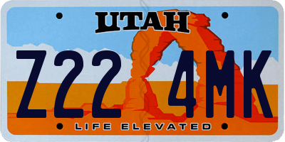 UT license plate Z224MK