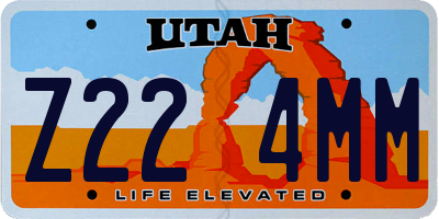 UT license plate Z224MM