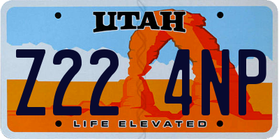 UT license plate Z224NP