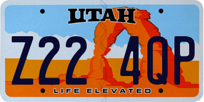 UT license plate Z224QP