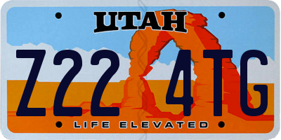 UT license plate Z224TG