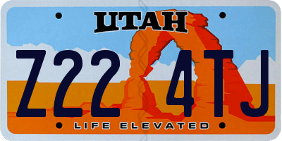 UT license plate Z224TJ
