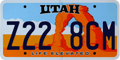 UT license plate Z228CM