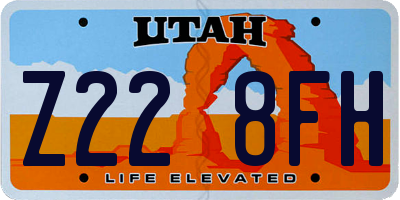 UT license plate Z228FH