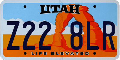 UT license plate Z228LR
