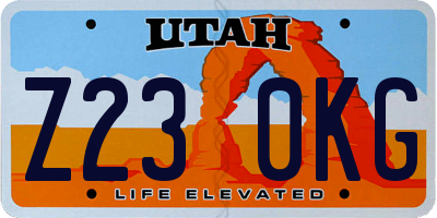 UT license plate Z230KG