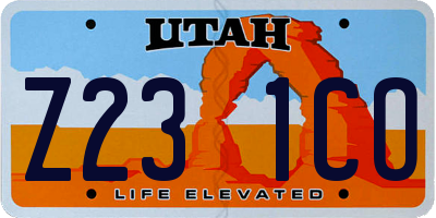 UT license plate Z231CO