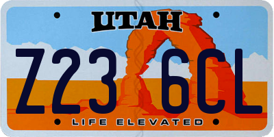 UT license plate Z236CL