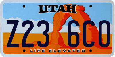 UT license plate Z236CO
