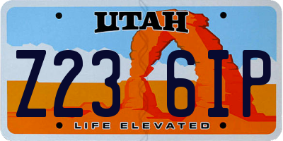 UT license plate Z236IP