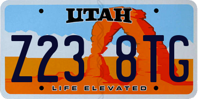 UT license plate Z238TG