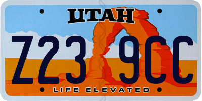 UT license plate Z239CC
