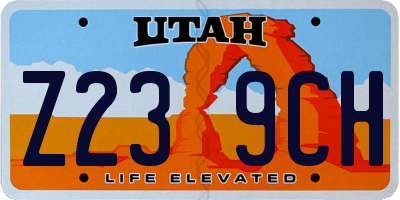 UT license plate Z239CH