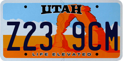 UT license plate Z239CM