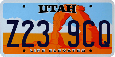 UT license plate Z239CQ