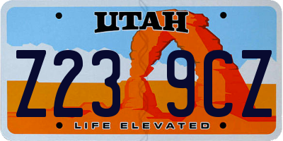 UT license plate Z239CZ