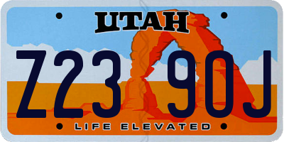 UT license plate Z239OJ